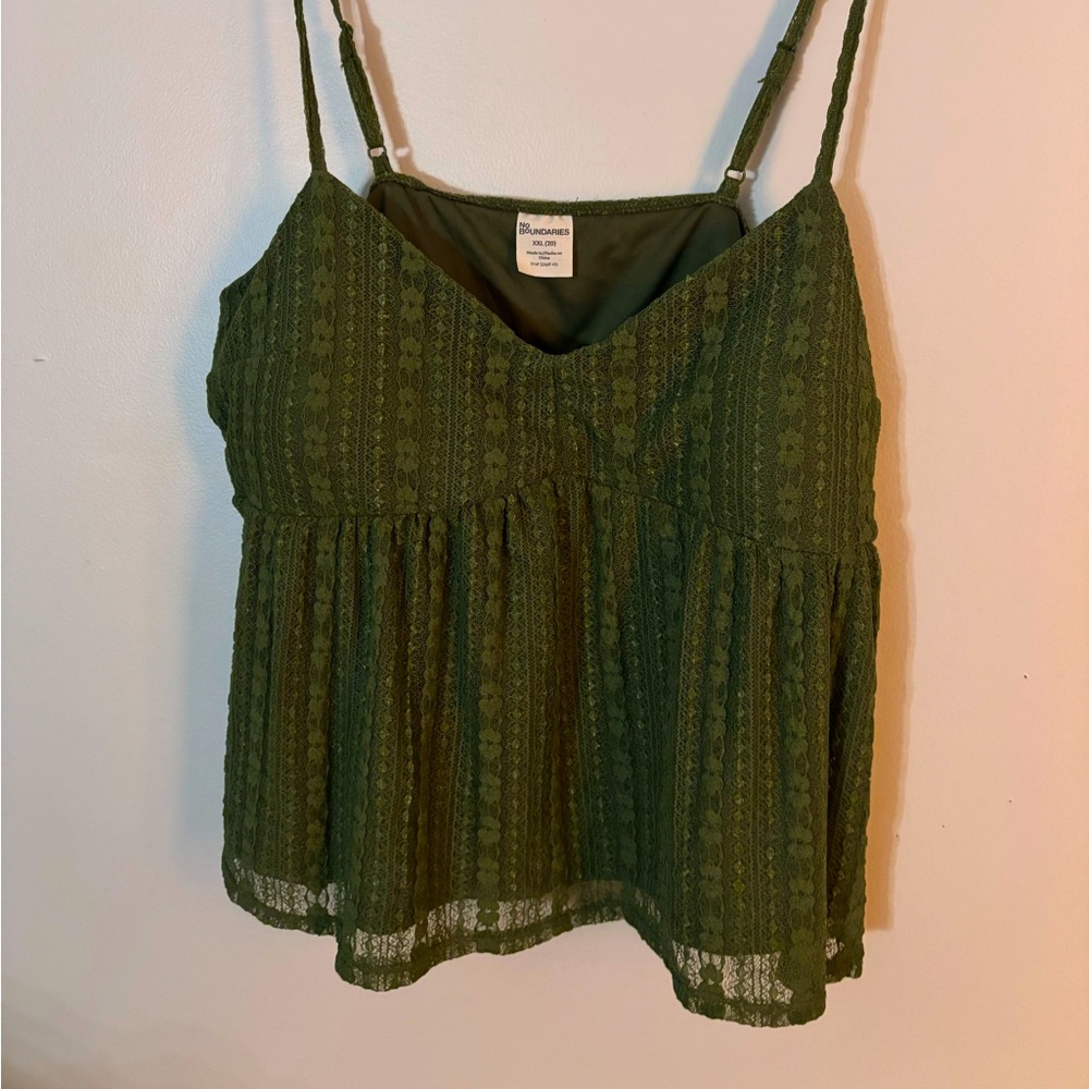 Sage green top